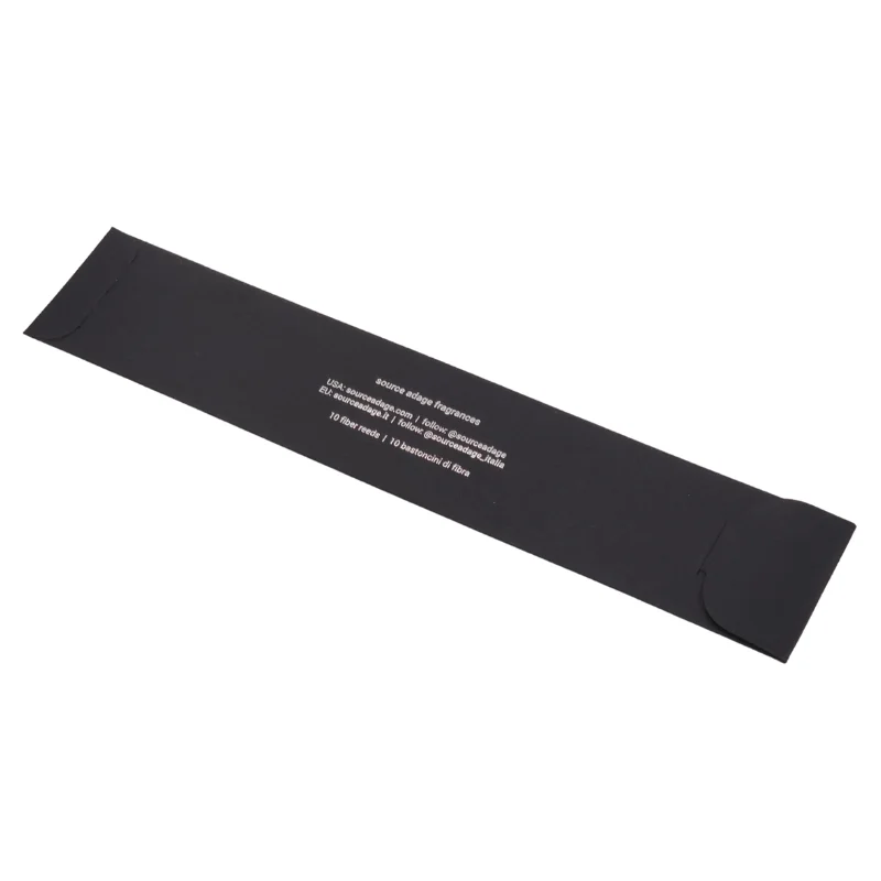 Custom Reed Diffuser Envelope Incense Packaging Hot Silver Stamping White And Black Paper Envelope For Incense