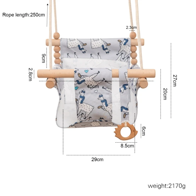 Hot Sale Hanging kids Swing Baby Swing Seat Indoor And Outdoor Wooden Baby Swing Hanging Chair Hammock