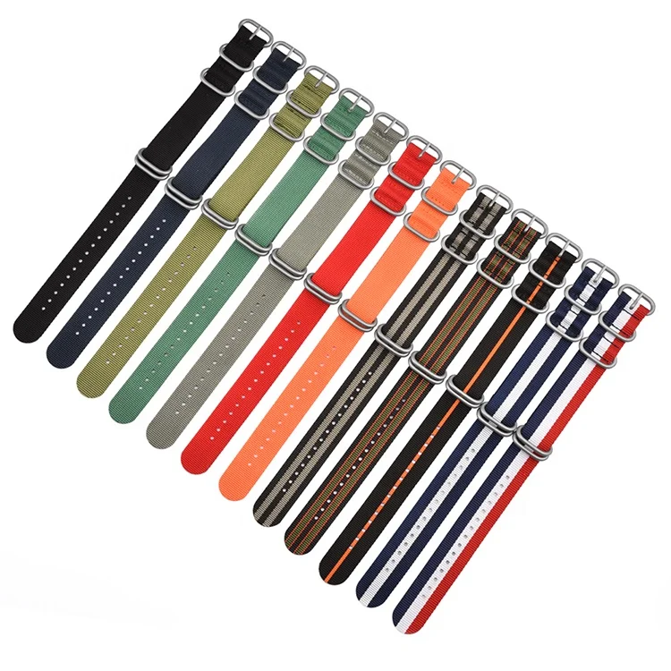 Wholesale Price Smart Wristwatch Band Nylon Striped Watch Strap 20mm 22mm