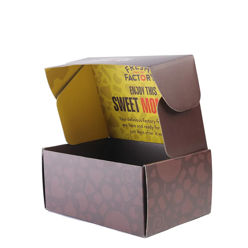 2024 OEM  colorful printing customized log corrugated paper box for candle