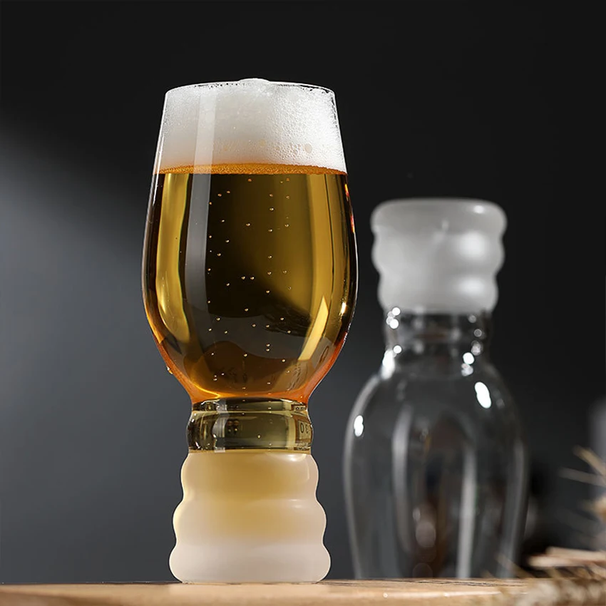 Beer Cup Factory Restaurant Hot Selling Creative Thickened Design Drinking Home Bar Beer Glass Mug