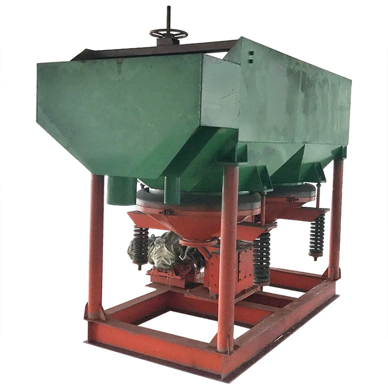 Angola Diamond Tin Separation 15TPH Automatic Discharging Gem Gold Gravel Saw-Tooth Wave Jig Machine