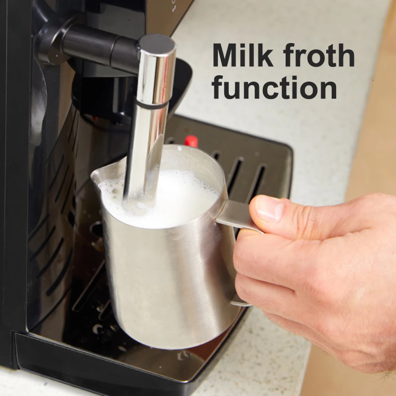 OUGUANXUAN wholesale price LED full touch screen automatic coffee machine electric home and office coffee maker with milk foam