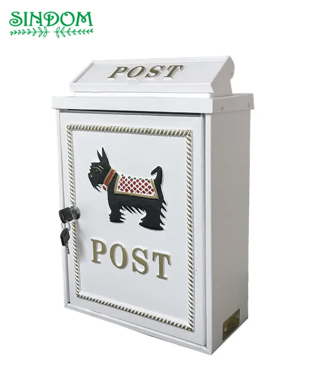  European style modern mailbox metal for