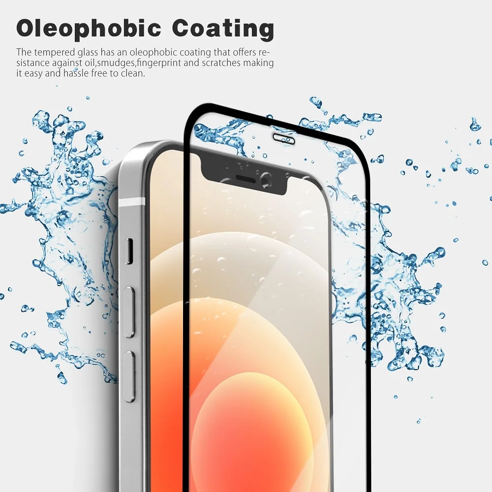  Для iPhone 12 11 5 4 6 1 7 SE2 Hd прозрачная защитная пленка для мобильного экрана 9H 2.5D 3D закаленное стекло