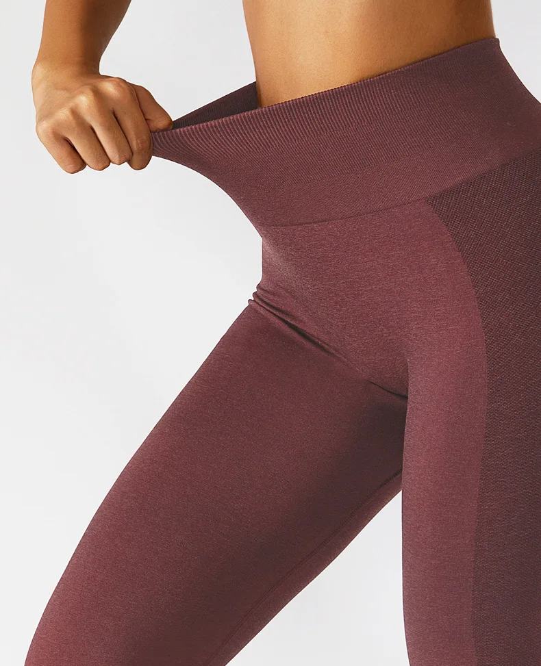 Stitch color leg side design four strands of wire scrunch butt yoga pants custom logo Super Elastic Gym Fitness Leggings