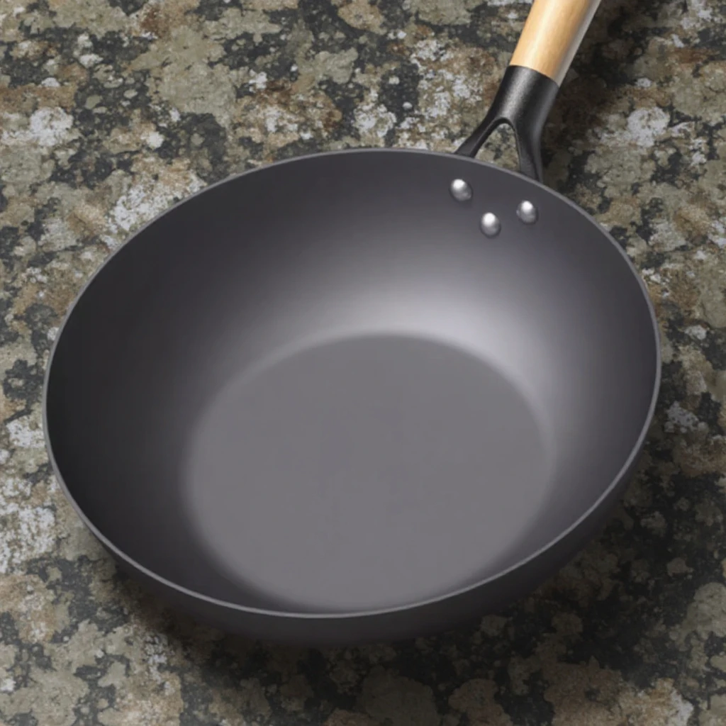 Nonstick Wok Cooking Wok Hand Hammered Carbon Steel Wok With Wood Handle