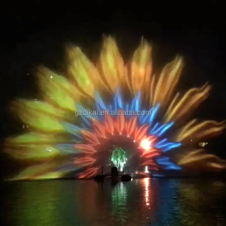 Brand New Product 3D Hologram Multimedia Water Screen Movie  Floating  Lake Feature