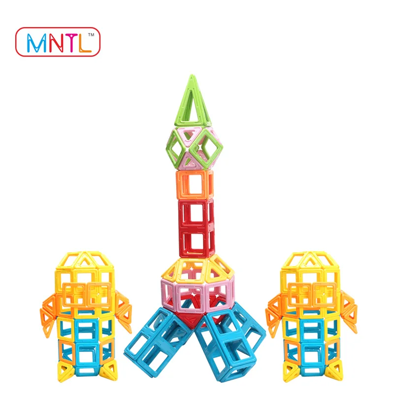 Дошкольного DIY playmags 100 шт магнитные блоки играть игрушка магнит ясно для
