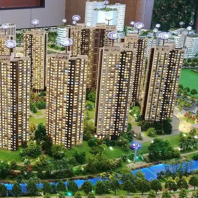 custom architectural scale models building tree river table model