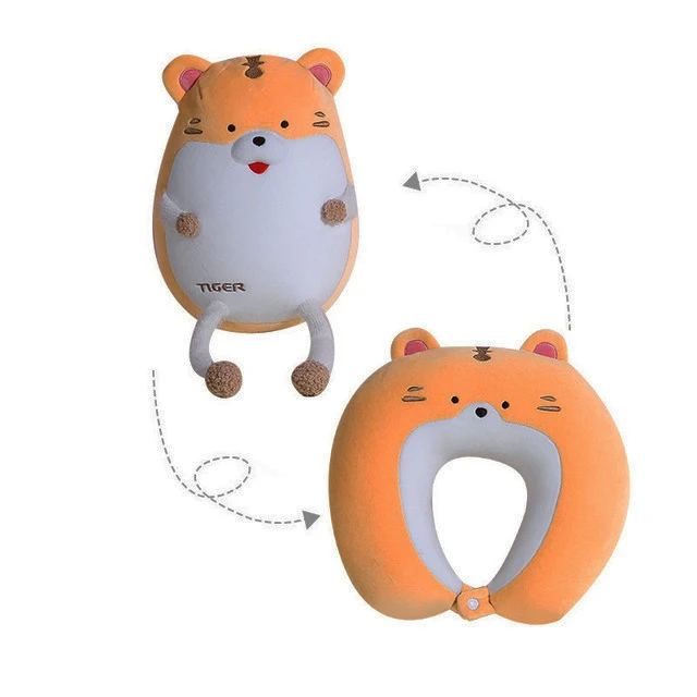 
anime plush animal toy factory wholesale cute customized u shape neck pillow 