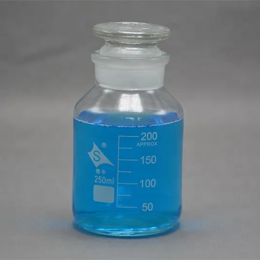 60ml high borosilicate transparent grinding mouth wide mouth reagent bottle