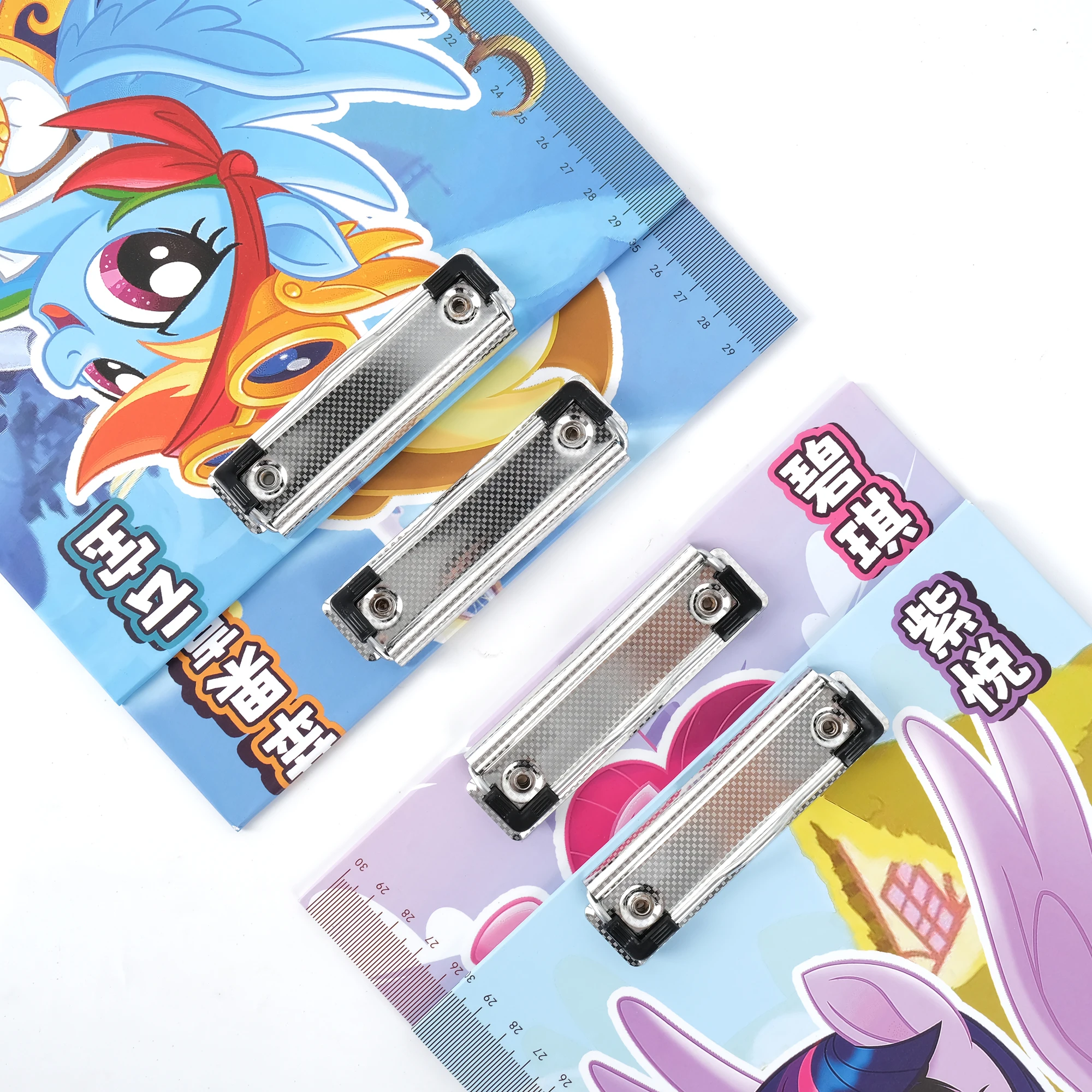 Cartoon Vertical Low Clip Plastic Drawing Board Cardboard Art Clipboard Round Edge File Holder