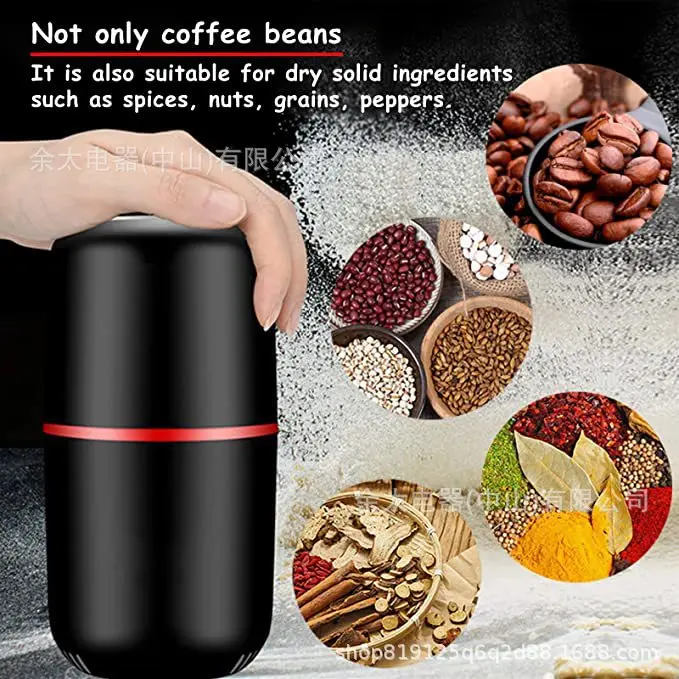 Factory Direct Sale Mini Plastic Machine Electric Coffee Burr Mixer Grinder Blender
