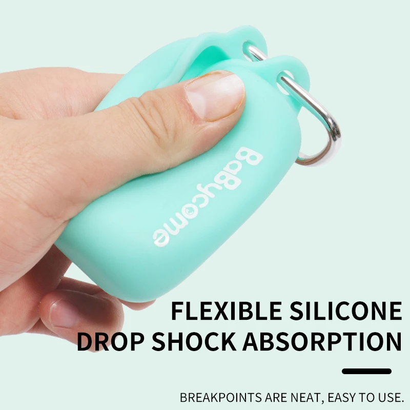 Luxury Customised Logo Waterproof Pet Silicone Dog Waste Bags Dispenser Case Poop Poo Bag Holder with Hands Free Holder