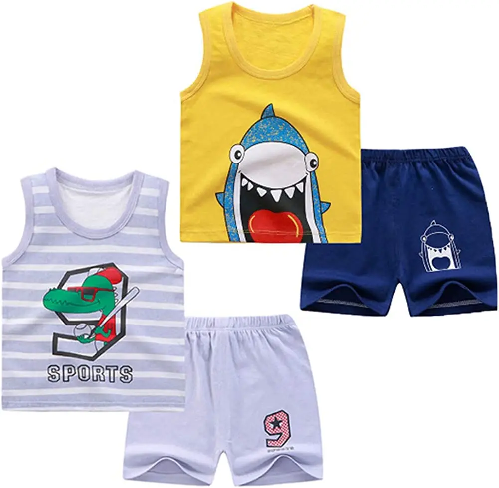 Kids Boys Vest Top Summer Sleeveless Clothing Fashion Tank Top