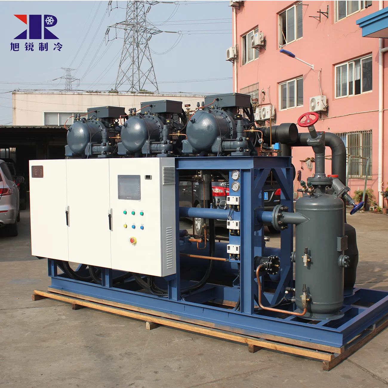 High Quality Air Cooled Hanbell Screw Compressor Condensing Units Refrigeration racks for Store Cold Room