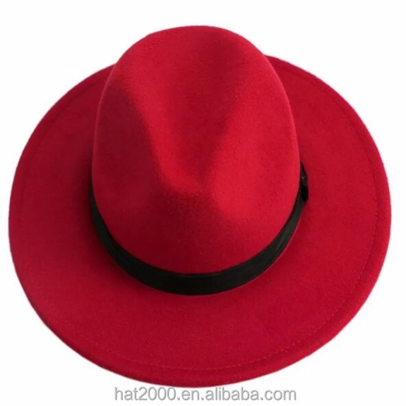 Широкополая классическая простая Дизайнерская Женская шерстяная шляпа для девочек однотонная шляпа женские шляпы