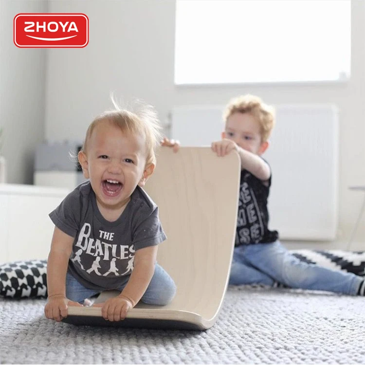 Zhoya горячая Распродажа изогнутая доска для занятий йогой деревянная