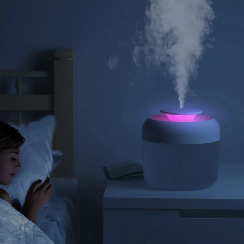 USB Aroma Diffuser Air Humidifier 2.5L High Capacity Ultrasonic Cool Mist Maker Fogger Essential Oil Diffuser With LED Lamp