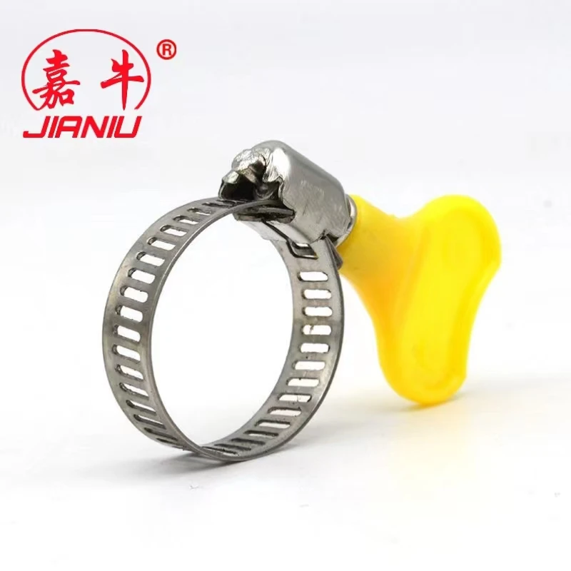 Stainless Steel American type with handle tube hoop gas pipe liquefied gas car wash hose clamp
