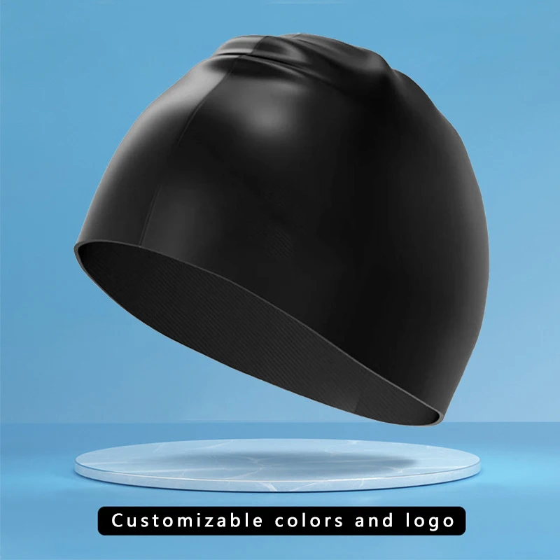 Factory Supply 50g Swim Caps Custom OEM Logo Silicone Waterproof Swimming Hat Cap silicone swimming hat