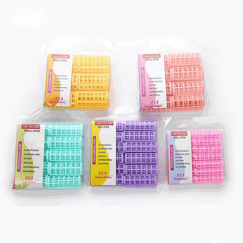 Wholesale High Quality Hair Rollers Professional Heartless Hair Curler Plastic Hair Roller