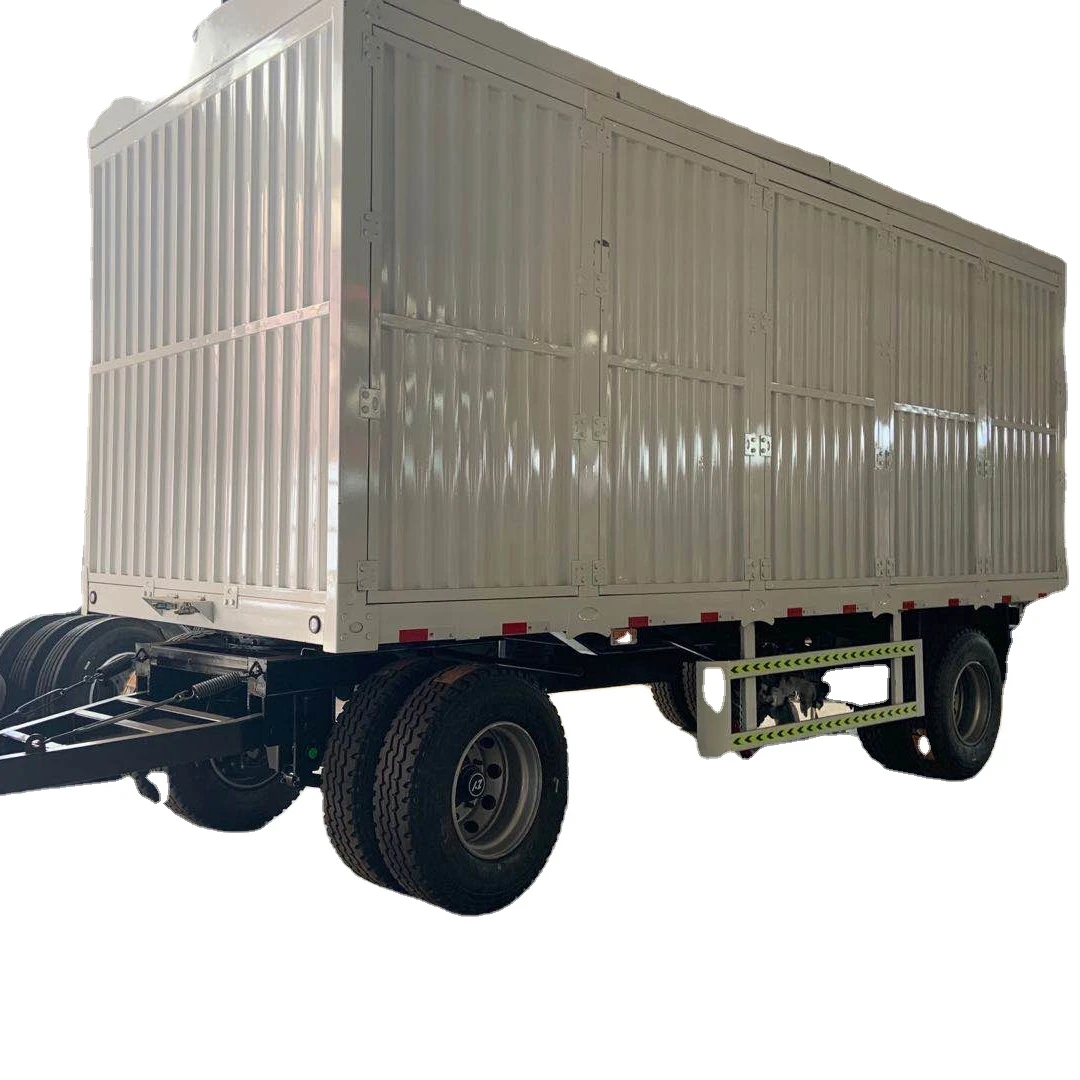 1.5 -10 ton small open box trailer 2/3 axle enclosed cargo trailers drawbar small plant dump farm trailer for small car for sale