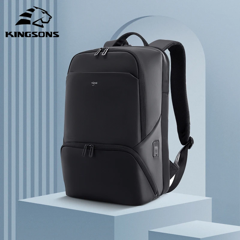 New arrival Waterproof Portable USB charging backpack 15.6 inch big capacity  Daily Backpack for business