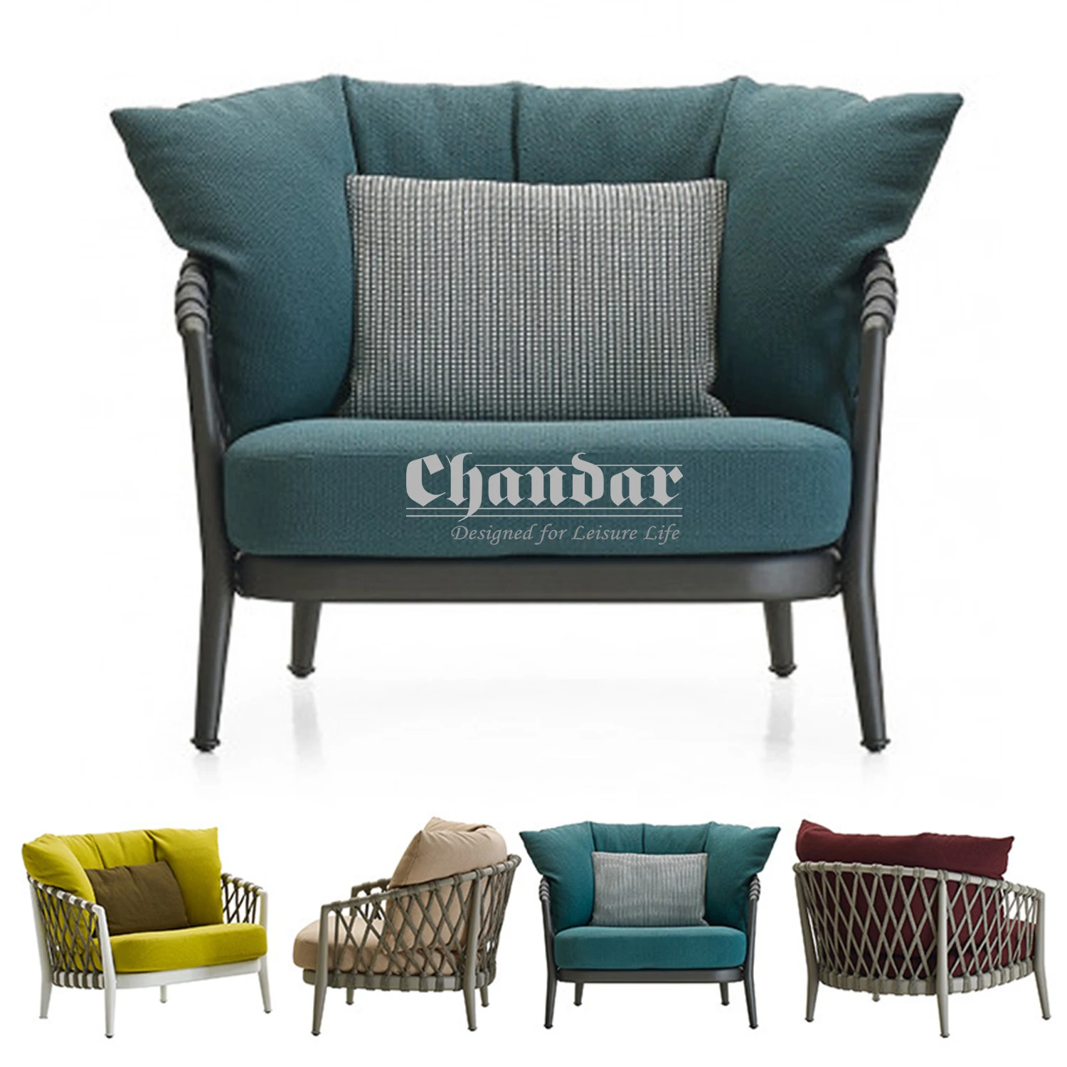 Уличная садовая мебель, веревочный стул, плетение, кресло, патио, открытый диван, садовый набор