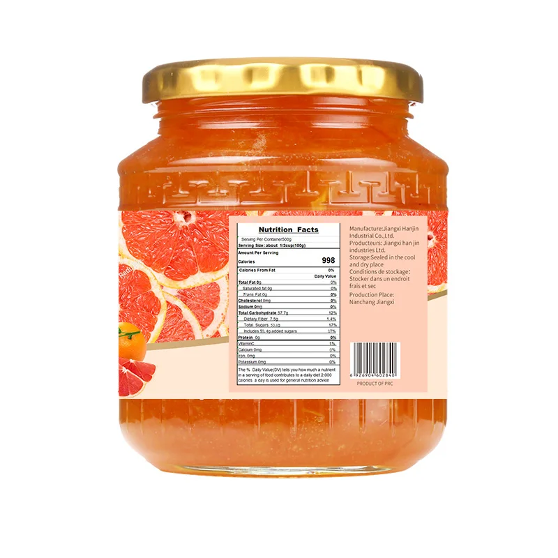 Milk Tea Shop Fruit Tea Raw Material Ingredient grapefruit jam