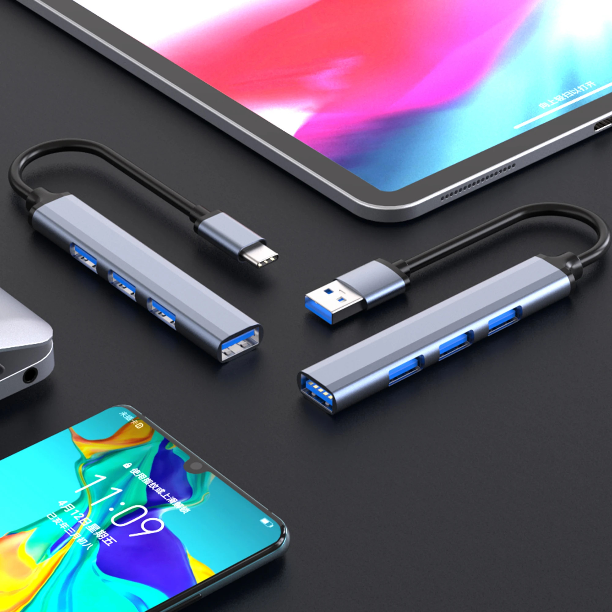 VCAN портативная офисная док-станция для ноутбука USB-концентратор 3 0 2 порт USB C адаптер 4