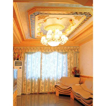 Banruo High Quality Luxury Square Panel Art Ceiling Polystyrene Ceiling Decorative Medallions Ceiling