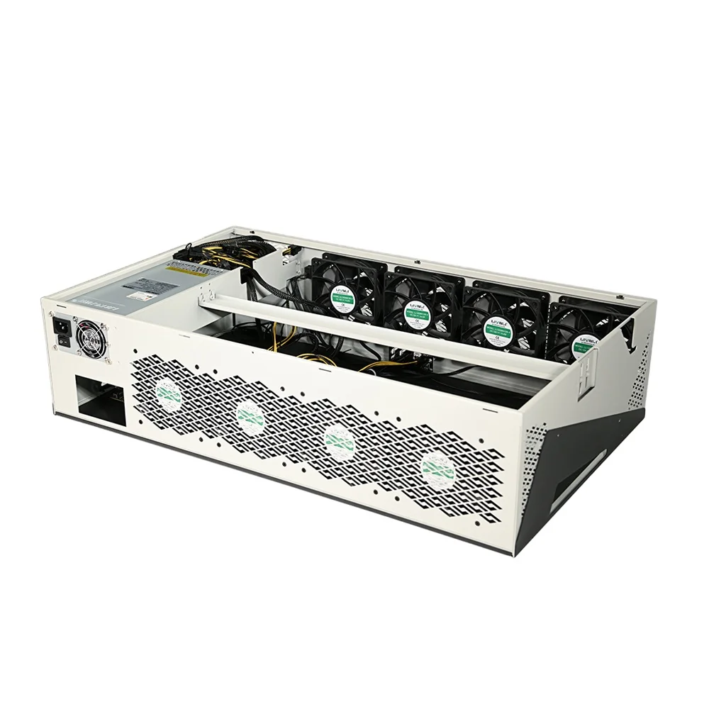 LIANLI Brand New 70MM 8 Gpu Server Case With Display Screen B75 Motherboard 8 GPU Computer Server Chassis Support 3070 3080 3090