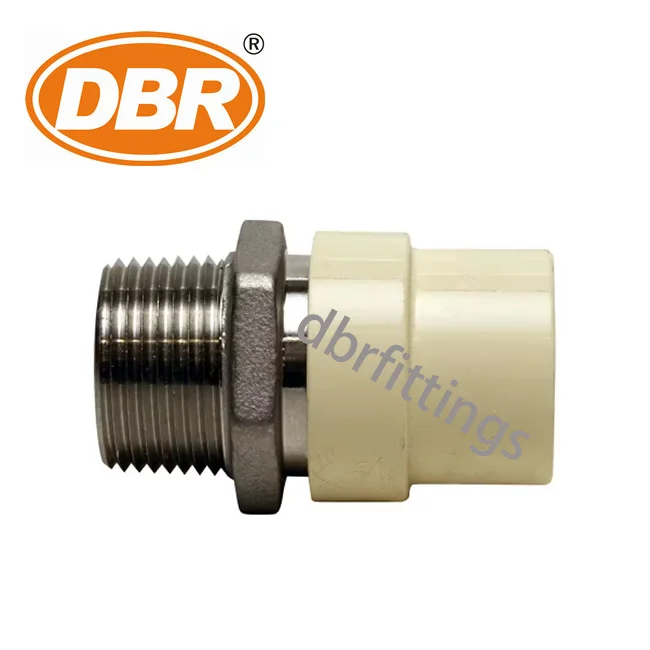 3/4 inch x 3/4 inch CPVC CTS Slip Stainless Steel MPT Adapter Hardware Fittings CPVC Pipe fittings