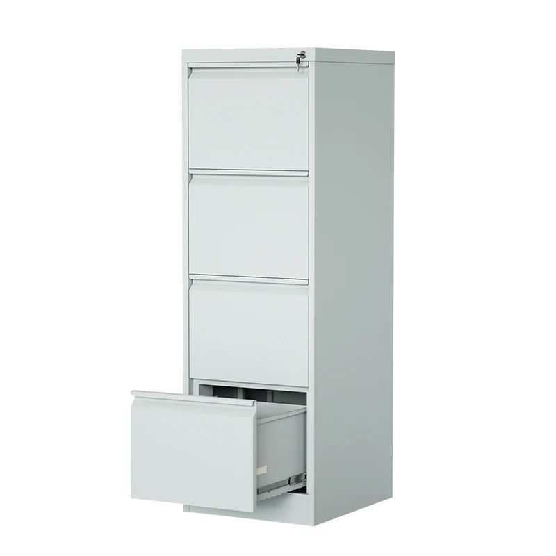 Office Drawer 4 Drawer Filing Cabinet knock down structure Vertical Metal Drawer Cabinet