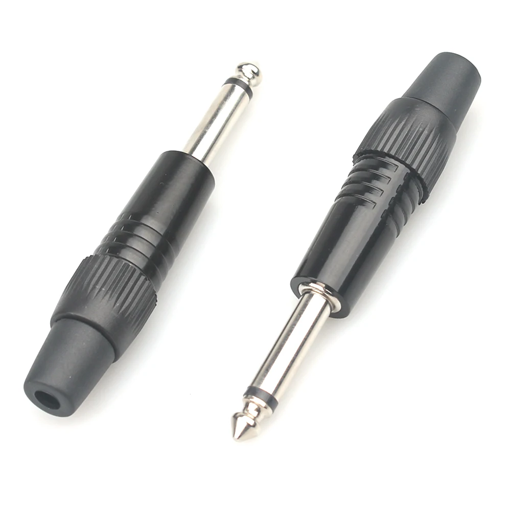 P10 6.3mm 1/4 Mono stereo trs  6.35mm Jack Audio Connector