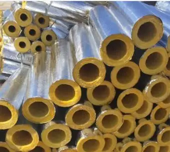 Factory Price Industrial Hotel Office buildings 3D model design glass wool tube for thermal insulation Fiberglass wool pipe