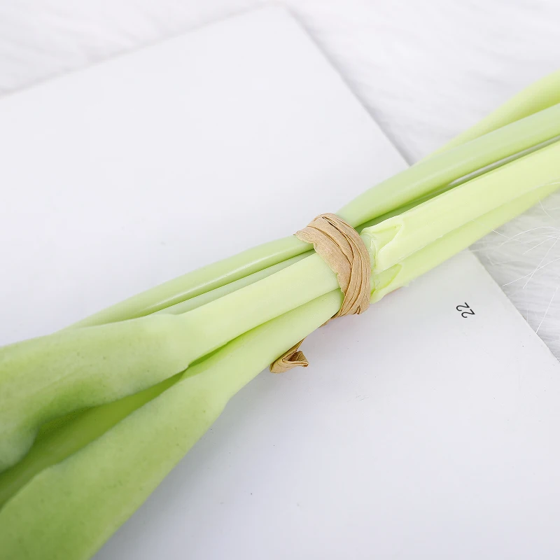 New Soft Latex 5 Heads Flower Tulip Artificial flower Bouquet Parrot White Tulip for Event Decor Decoration