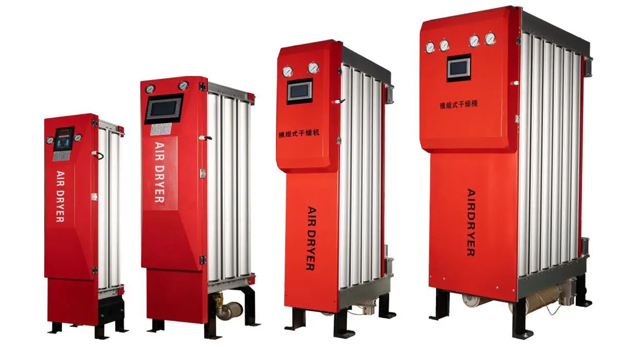 Vertical Modular Adsorption Dryer with Heatless Regenerated Air with Strong Adsorption