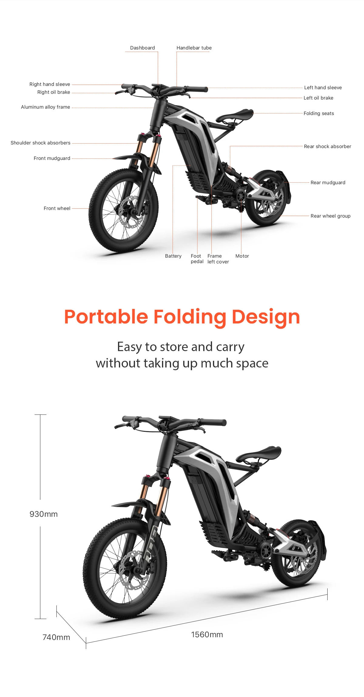 79bike  750w 50KM/h 48V 25AH Battery Off road scooter Enduro Ebike bike high speed electric sport motorcycle motor for adults