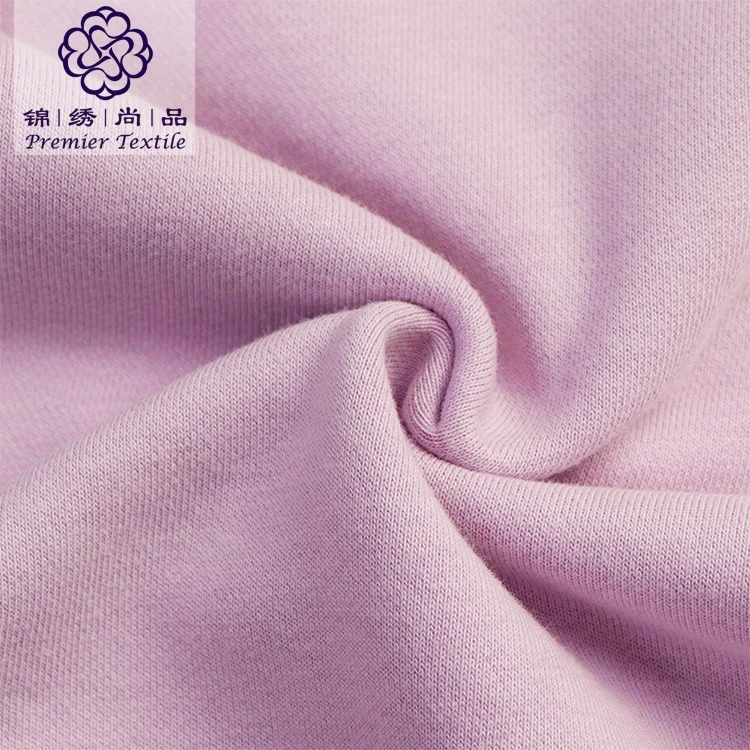 Guangzhou factory heavy weight 65% cotton 35% polyester blend fleece fabric breathable air cotton french terry fabric for sale