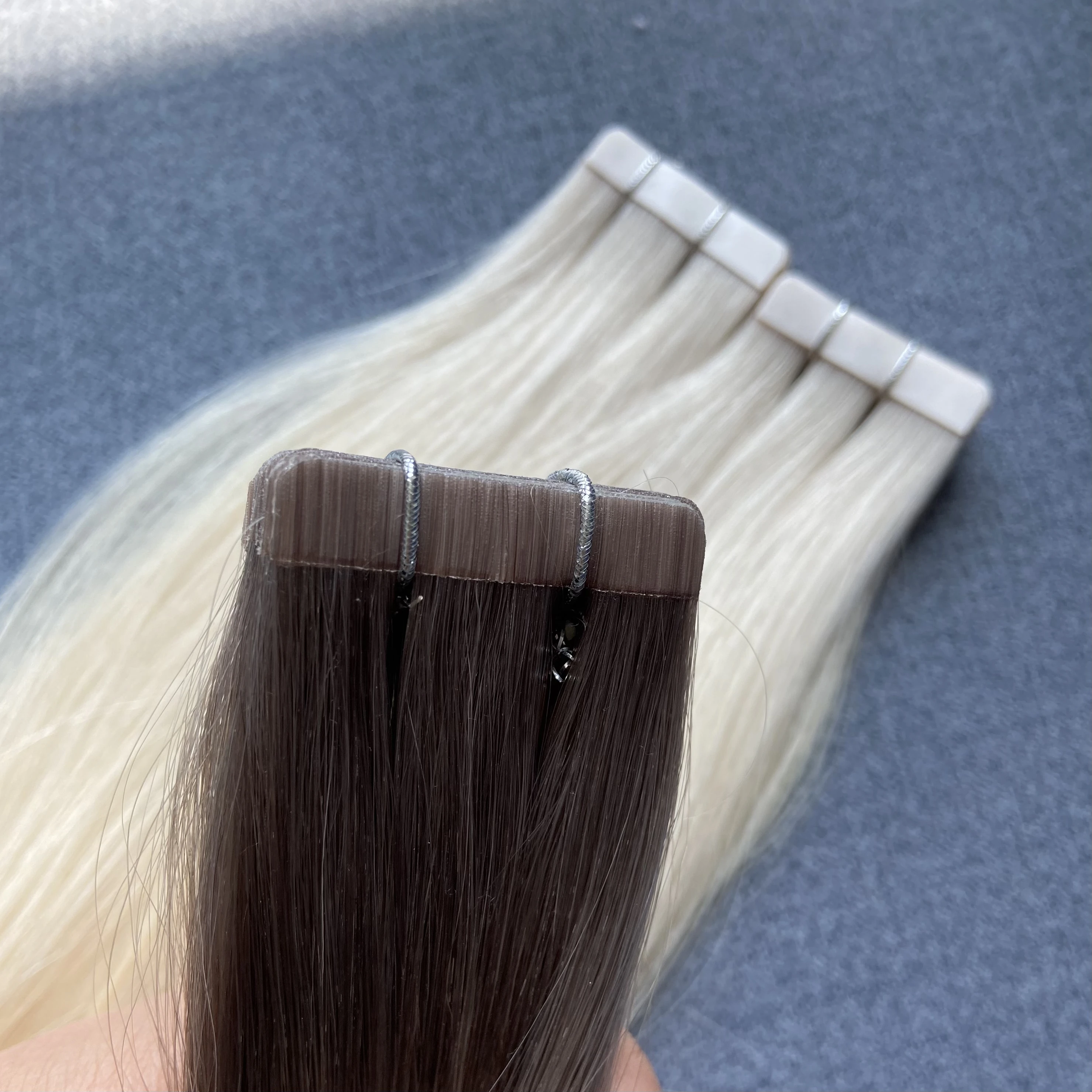 YADING Wholesale European Russian Luxury Remy Virgin Human Tape In Hair Extensions