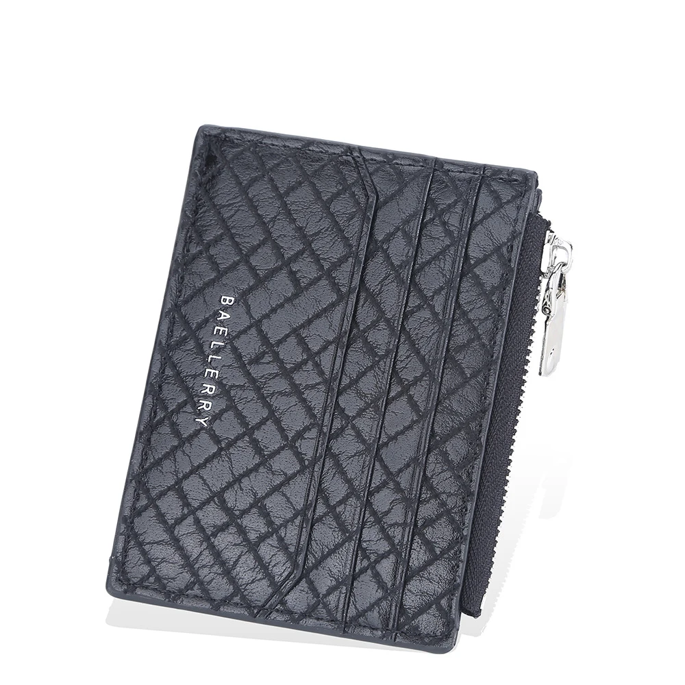 Baellerry Minimalist Coin Purse Slim Front Pocket Cases Credit Card Holder Wallet Credit Card Holder Pack