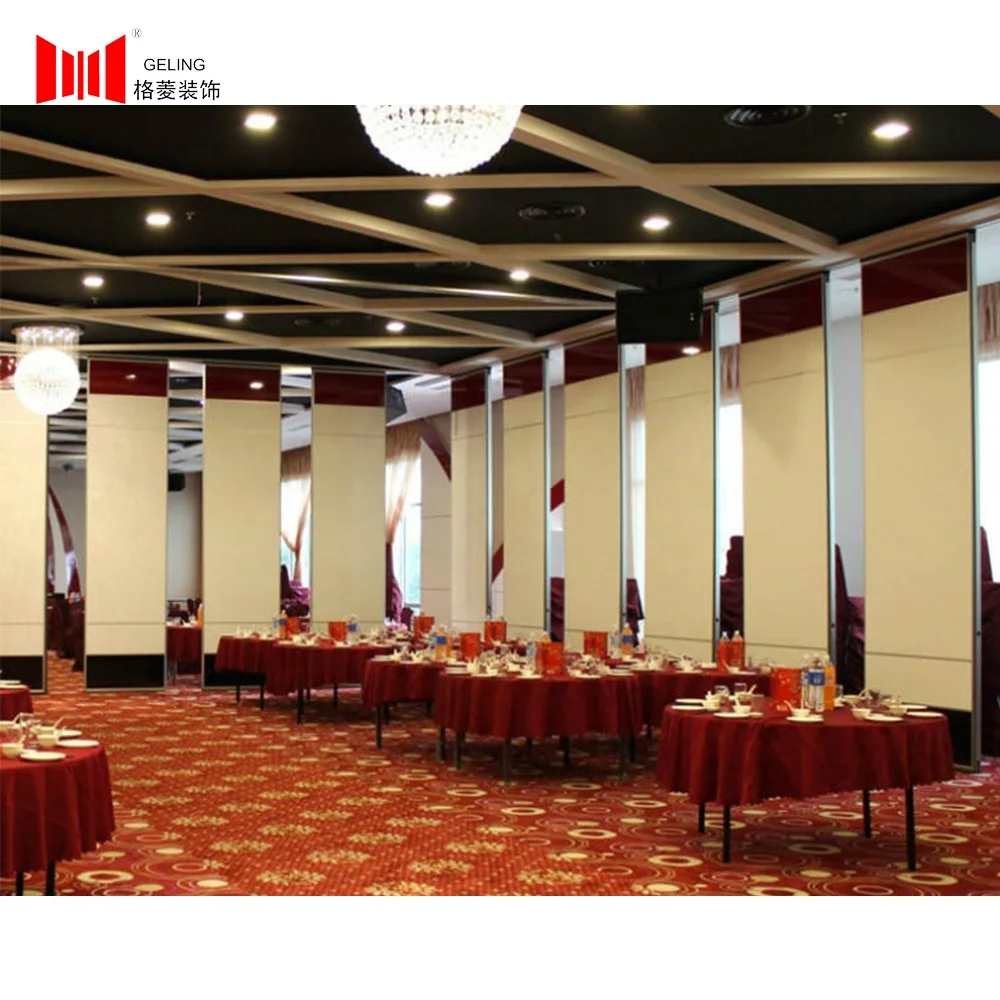 Banquet hall removable partitions acoustic folding sliding partition wall room separation folding partition wall price