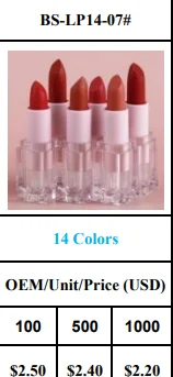 Private Label Smooth Vegan Cosmetics Long Lasting Waterproof Cruelty Free Natural Organic Custom Your Own Logo Matte Lipstick