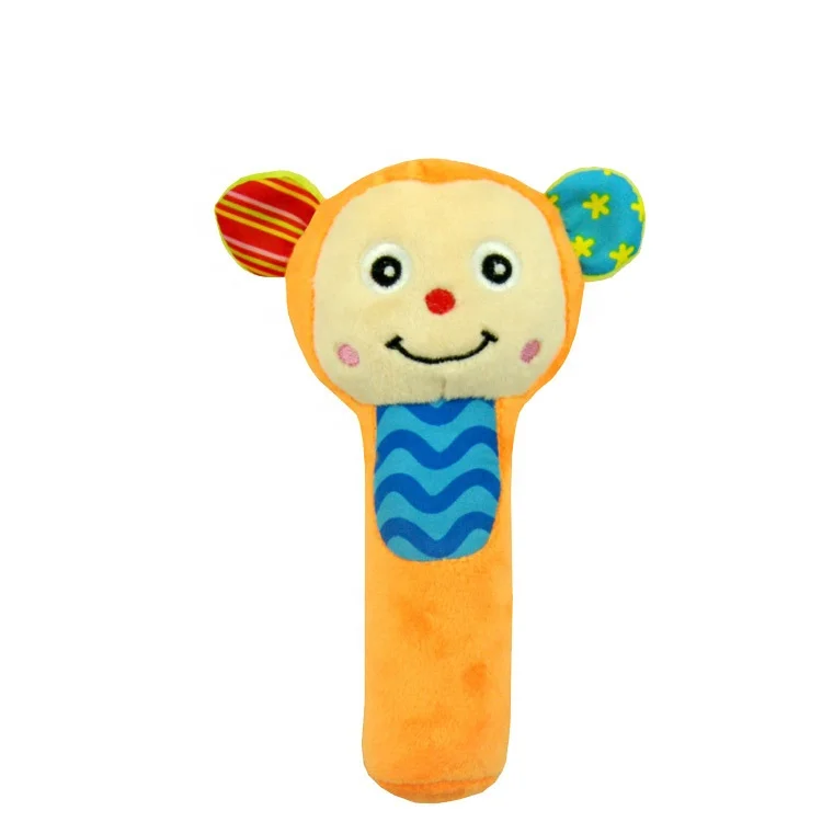 baby  rattle  toys soft plush  cute animal design  with funny sound activity grasp training toy