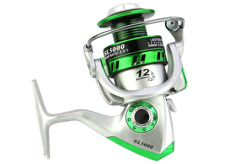 Top Quality Light Weight Durable Stainless Steel Fishing Coil Wooden Handshake 12bb Spinning Reel Saltwater Carp Fishing Reel