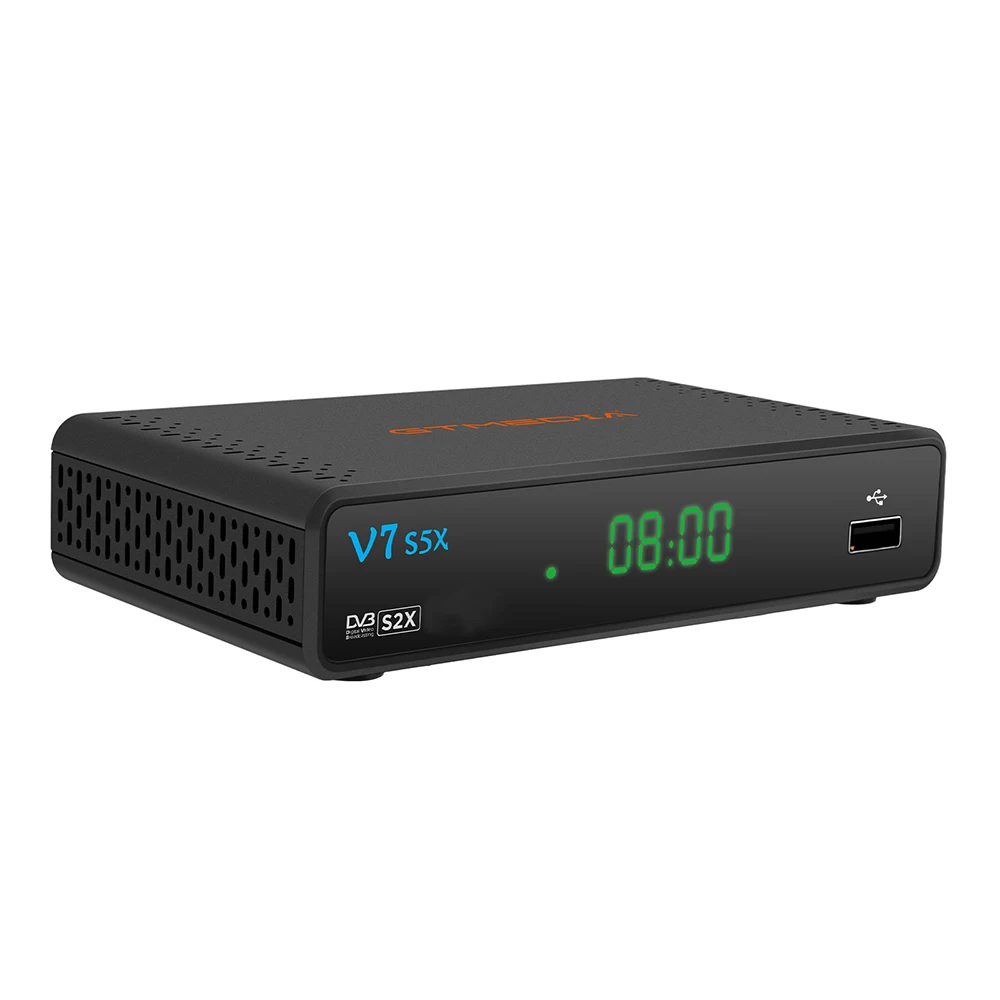 GTmedia V7 S5X поддержка DVB-S/S2/S2X H.265 AVS + однокабельная система 1080P USB Wifi адаптер BI SS автоматически изменяющийся Full PowerVu Декодер каналов кабельного телевидения V7S5X