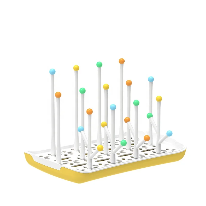 China Manufacturer factory bottle drying rack for baby bottle holder baby bottle drying rack with Tray dryer